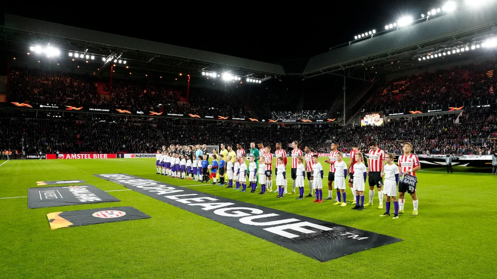 Watching the Europa League on TV in the UK